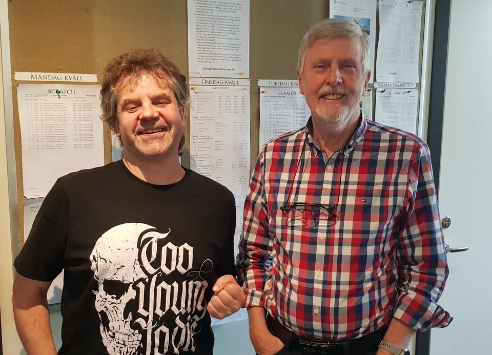 En tredjedel av laget, Micke och Sven!