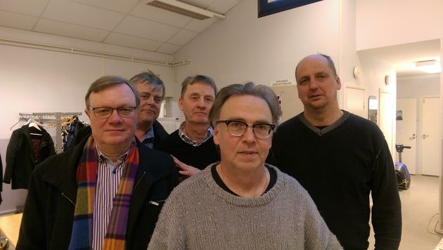 Segrare av DM-lag Uppland 2016, lag Greven: Anders Blomé, Kjell Hedman, Christer Eriksson, Ulf Nohrén, Thomas Ivarsson (Jenny Evelius-Nohrén ej närvarande vid fotografering)