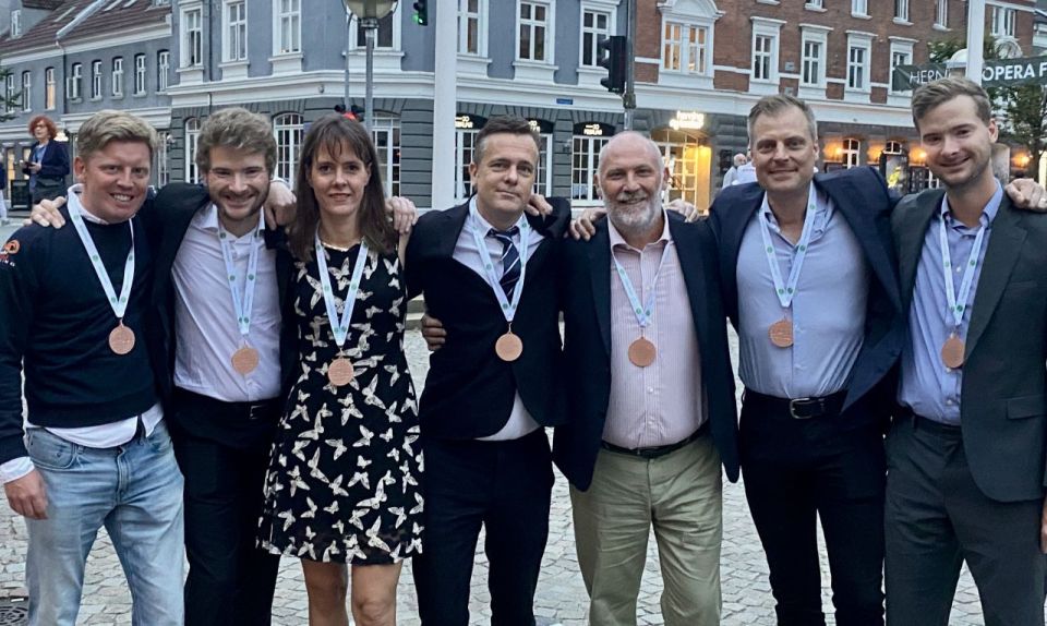 Bronslaget: Johan Upmark, Ola Rimstedt, Marion Michielsen, Per-Ola Cullin, Fredrik Kronmarker, Fredrik Nyström och Mikael Rimstedt.