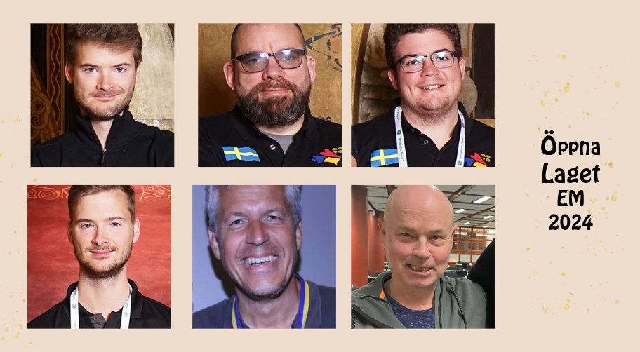 Lagets spelare, överst från vänster. Ola Rimstedt, Peter Bertheau, Simon Hult, Mikael Rimstedt, Jan Selberg, Lars Andersson