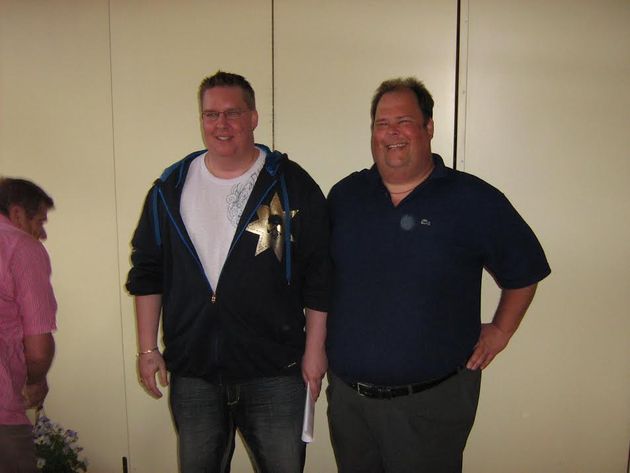 Två glada segrare Nichlas Eliazohn och Micke Melander