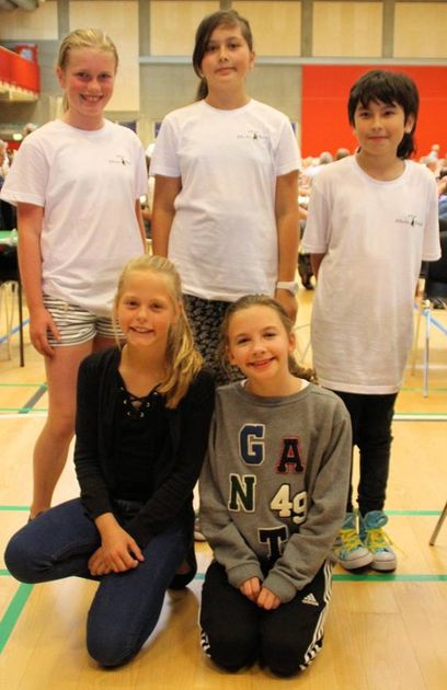 Ellen, Yva, Oskar, Andrea och MayaLo i Danmark