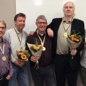 1:a ... Uppsalabridgen, Skalman ... Krister Ahlesved, Niklas Warne, Per-Arne Karlsson, Jonas Petersson, Mikael Grönkvist. Saknas: Peter Bertheau, Frederic Wrang