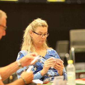 Nybörjare och ny partner. Anneli Vestlund stod för gårdagens prestation.